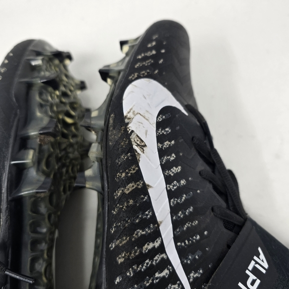 Nike Alpha Menace Pro 2 Men’s Football Cleats Black Size 12 AQ3209-002 No Box. - Picture 8 of 10